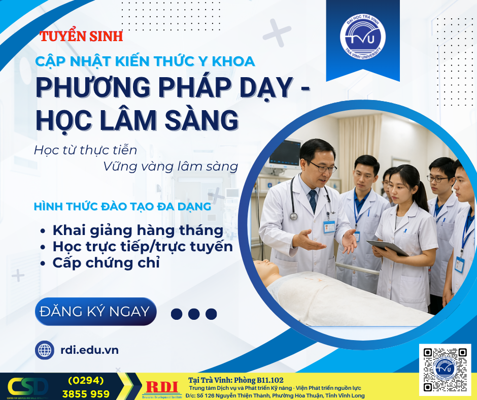 Tháng 05/2026 - Tuyển sinh lớp PP dạy học lâm sàn