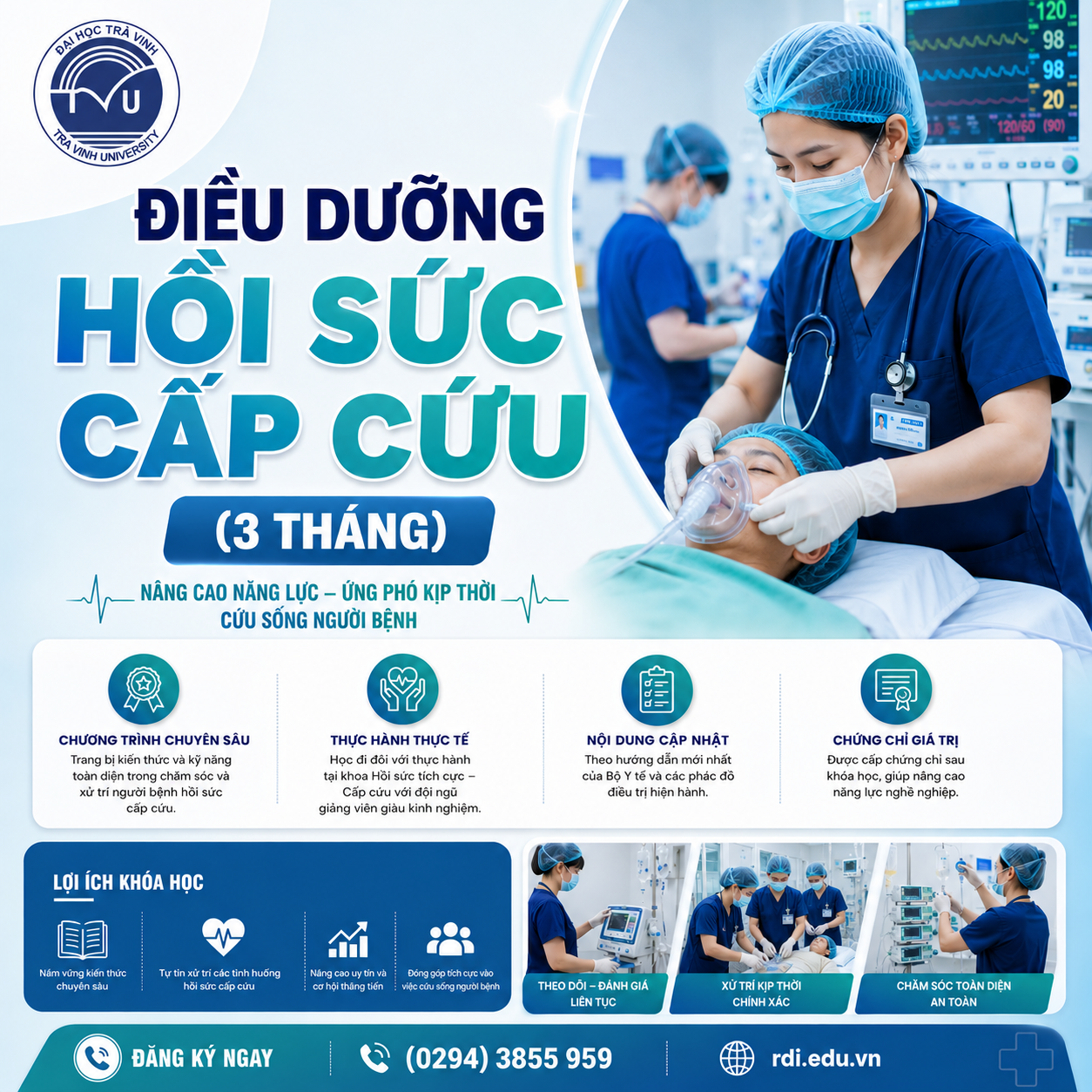 Tuyển sinh lớp điều dưỡng hồi sức cấp cứu